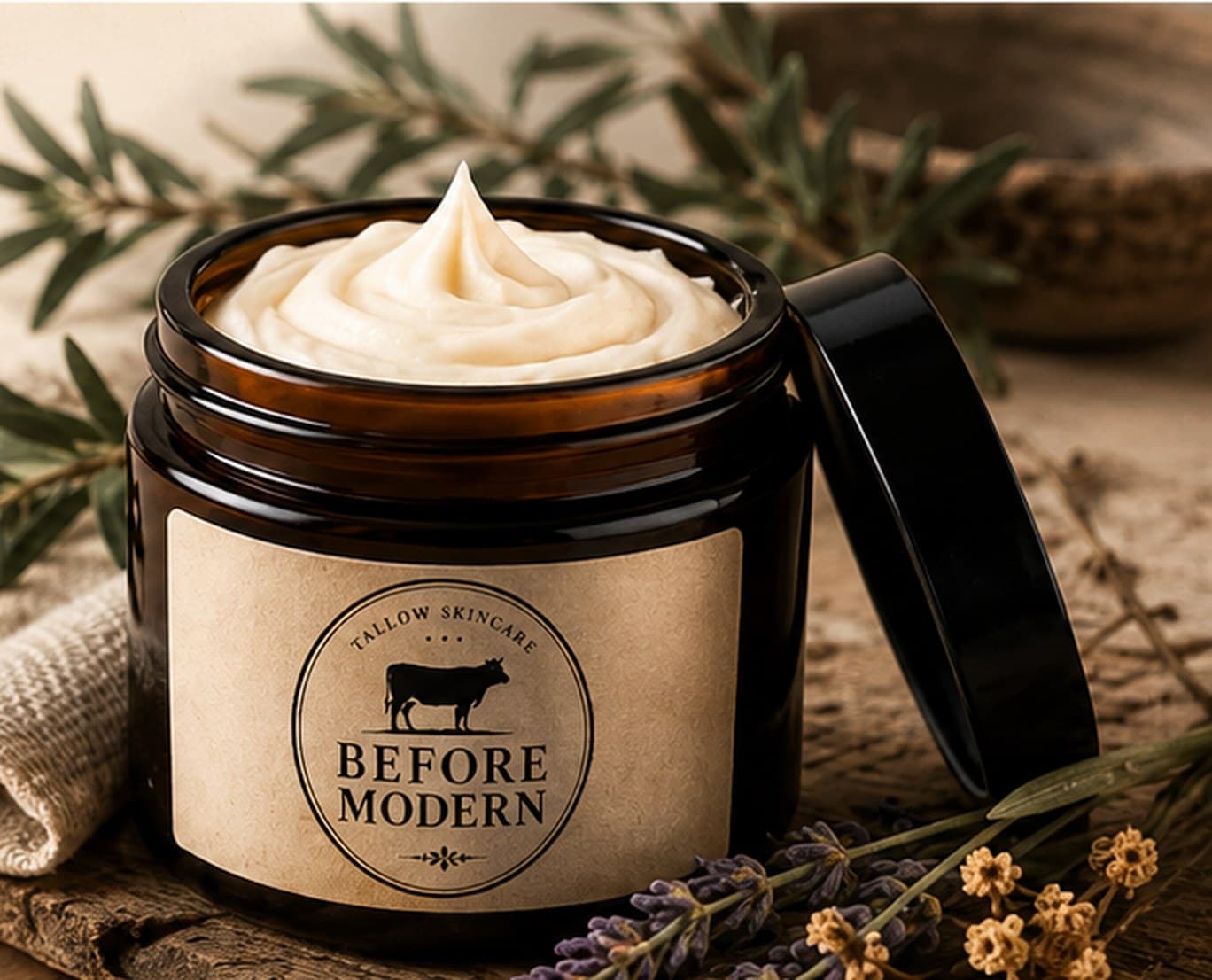 Whipped tallow balm, made by hand in Cody, Wyoming